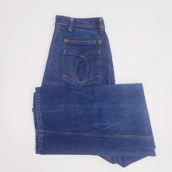 Lerner Jeans Womens Size 15/16x35 Medium Wash Vtg 70s\80s Straight Leg High Rise - Picture 1 of 10